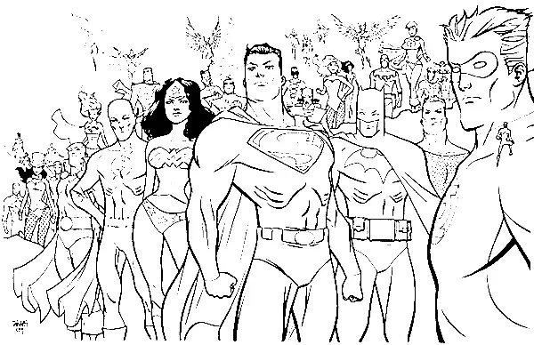 Justice League Coloring Pages
