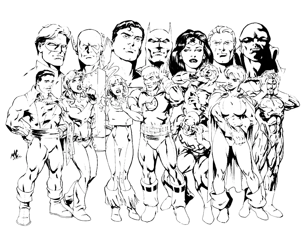 Justice League Coloring Pages