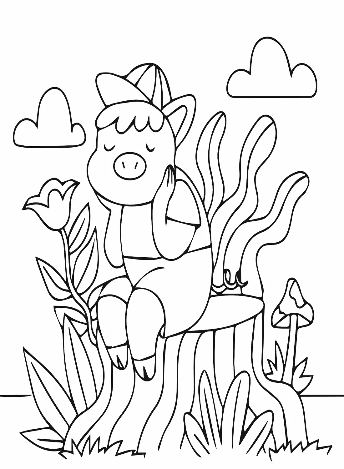 Kawaii Animal Coloring Pages