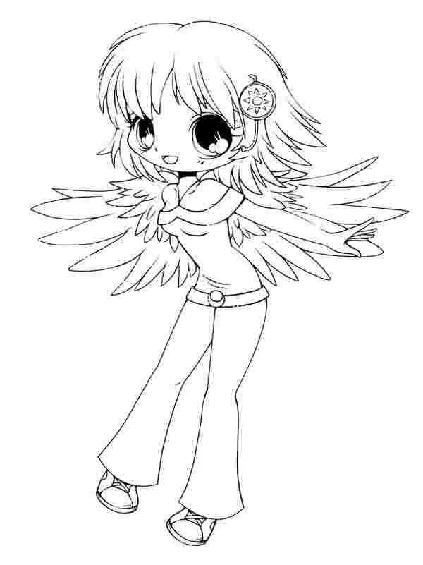 Kawaii Girls Coloring Pages