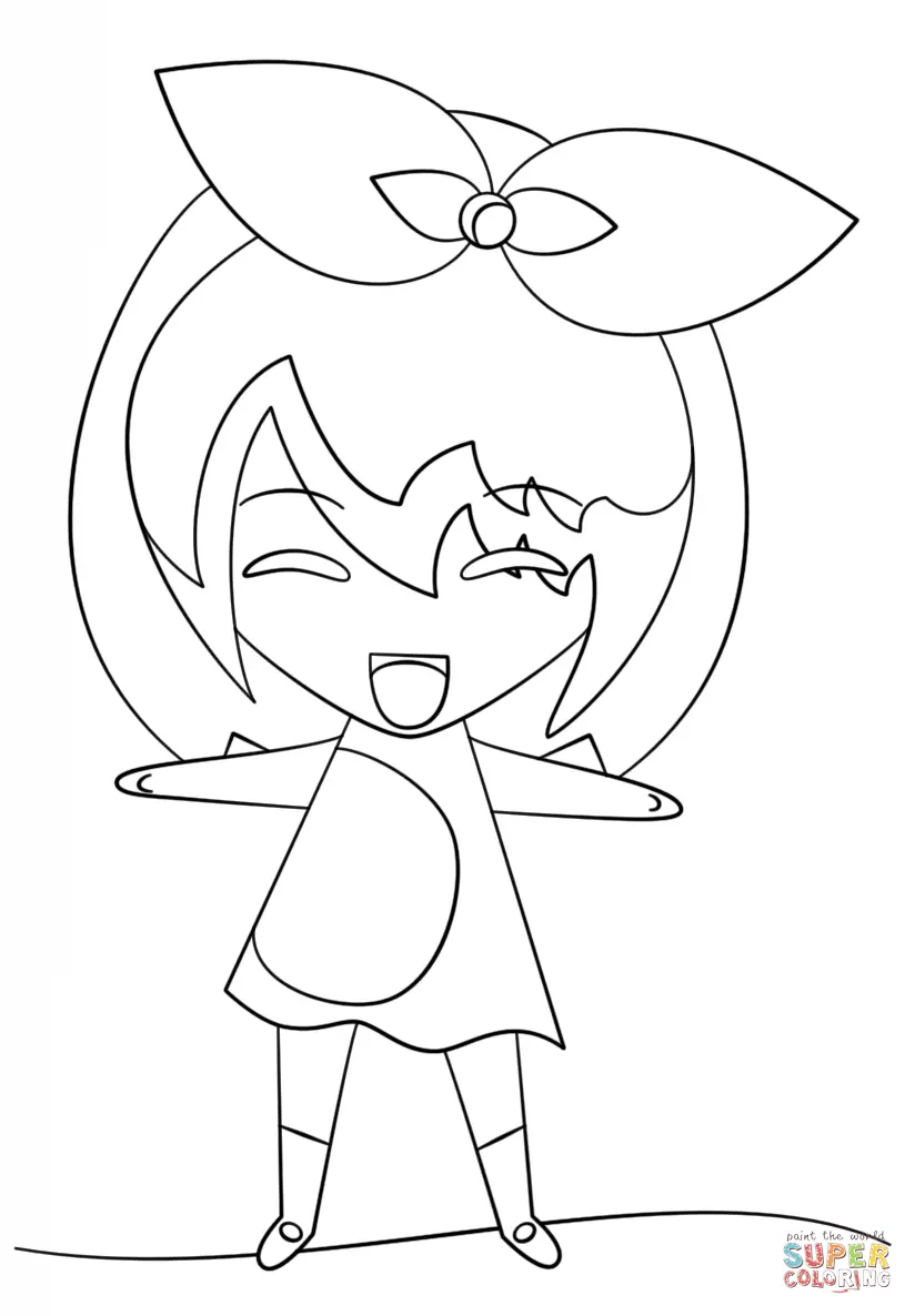 Kawaii Girls Coloring Pages