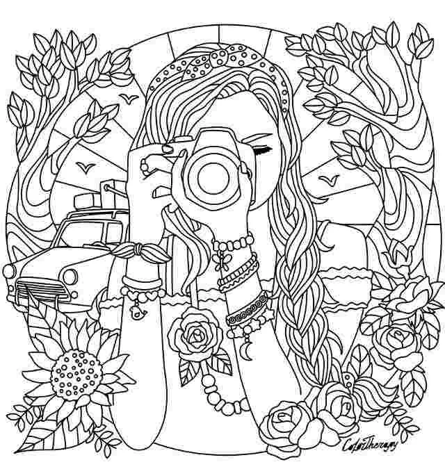 Kawaii Girls Coloring Pages