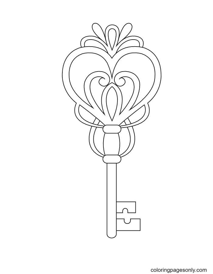 Key Coloring Pages