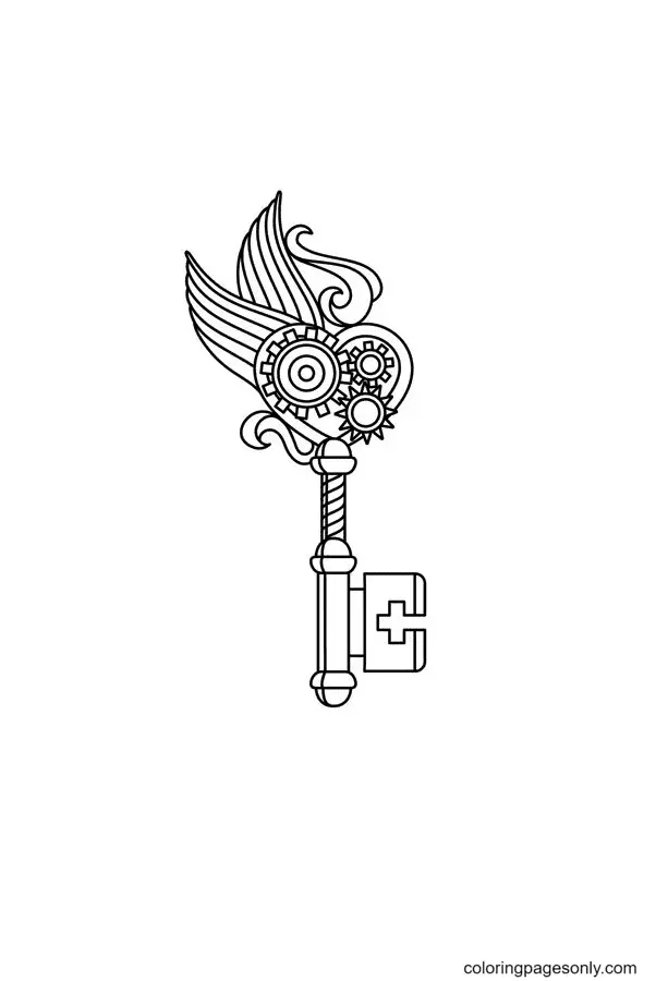 Key Coloring Pages