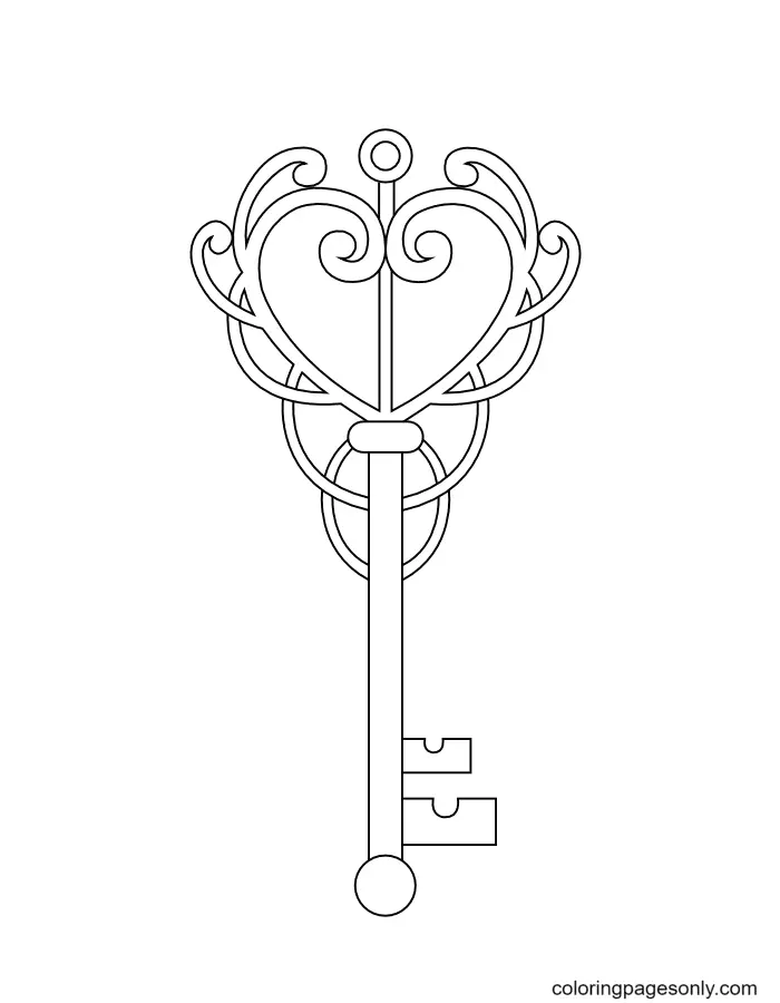 Key Coloring Pages