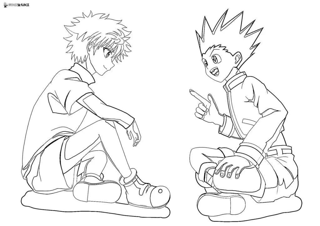 Killua Zoldyck Coloring Pages