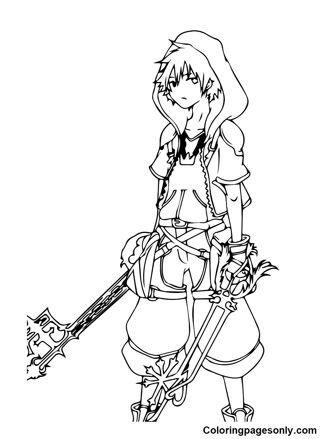 Kingdom Hearts Coloring Pages