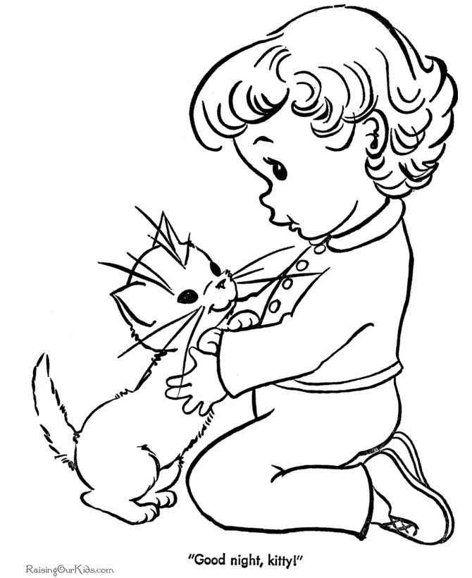 Kittens Coloring Pages