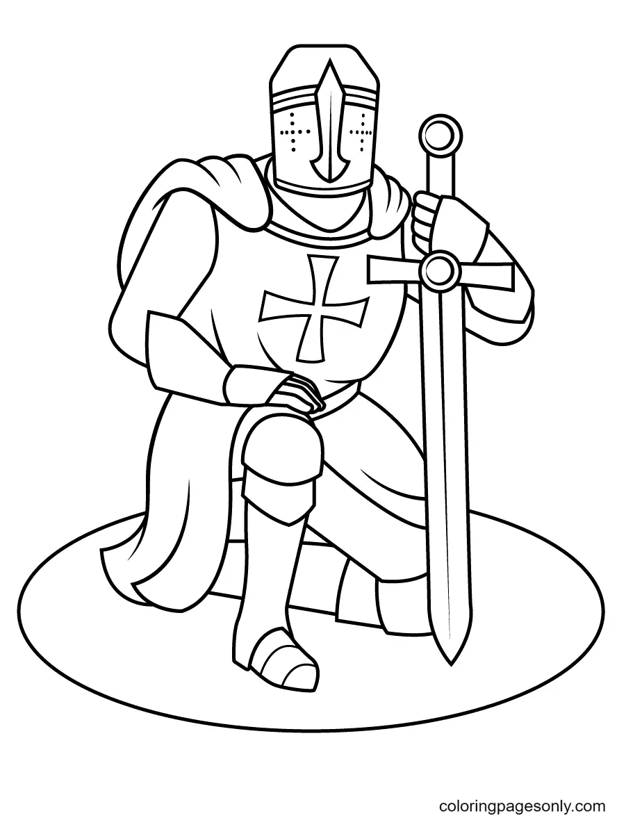 Knight Coloring Pages