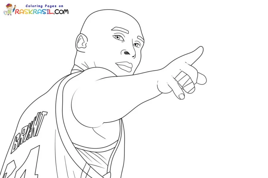 Kobe Bryant Coloring Pages