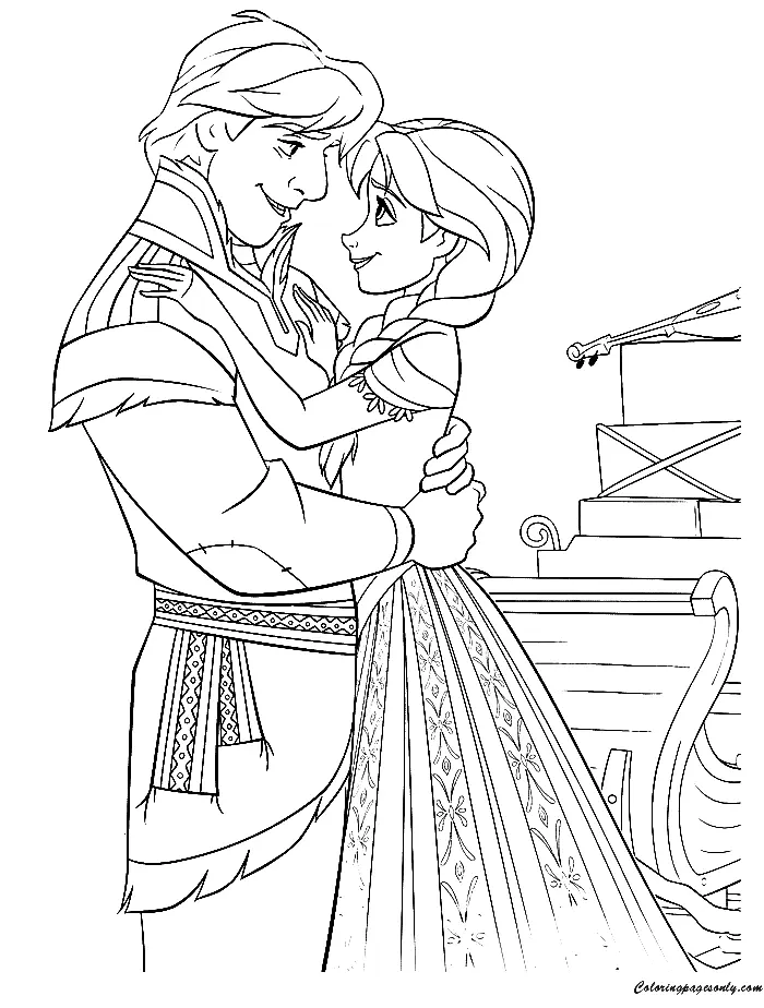Kristoff Coloring Pages
