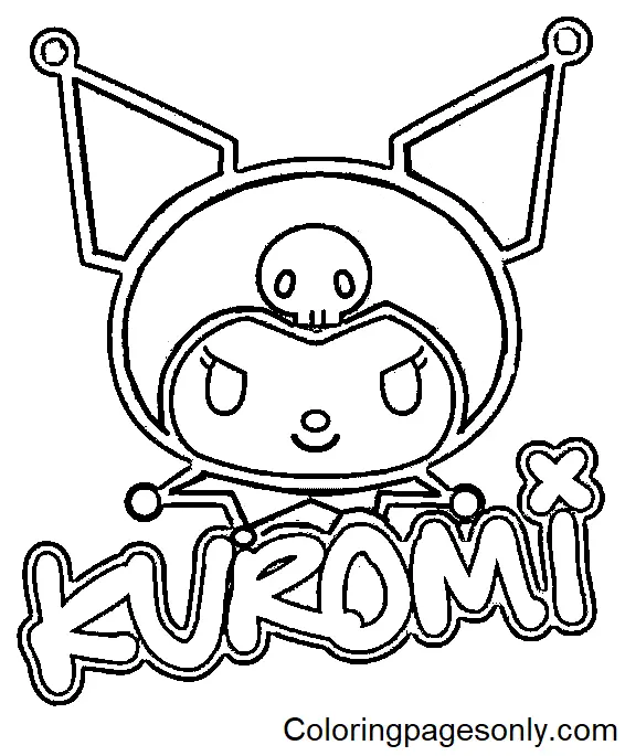 Kuromi Coloring Pages