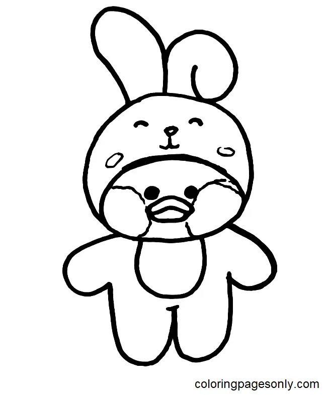 LalaFanfan Duck Coloring Pages