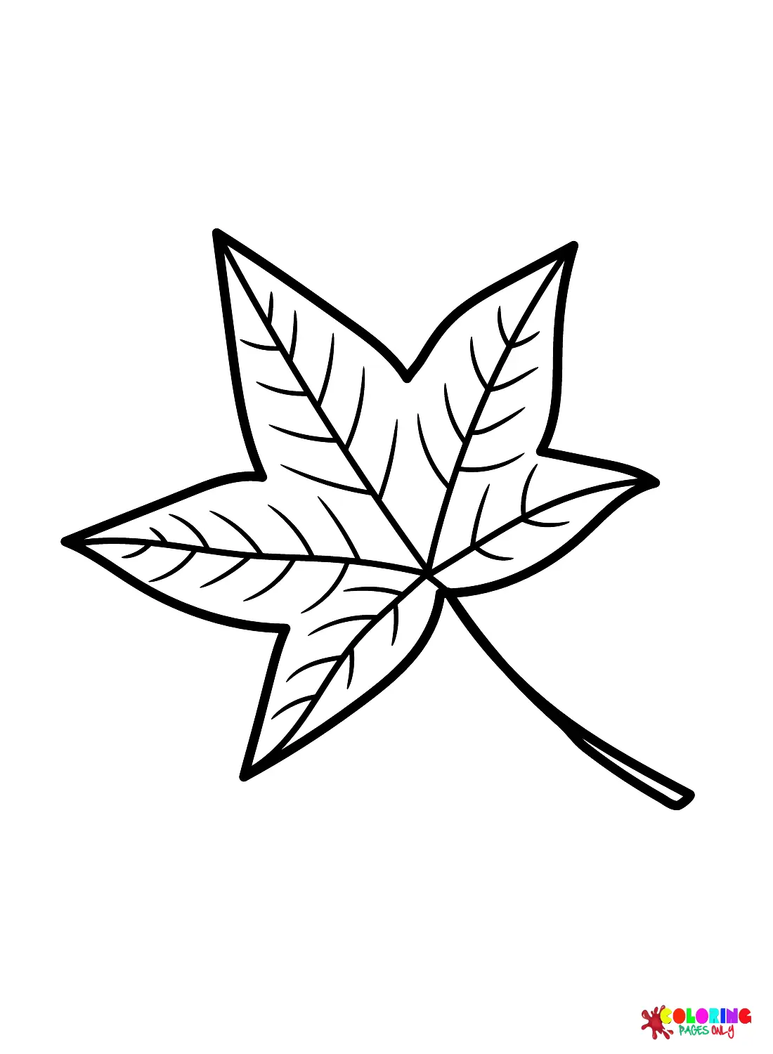 Leaves Coloring Pages