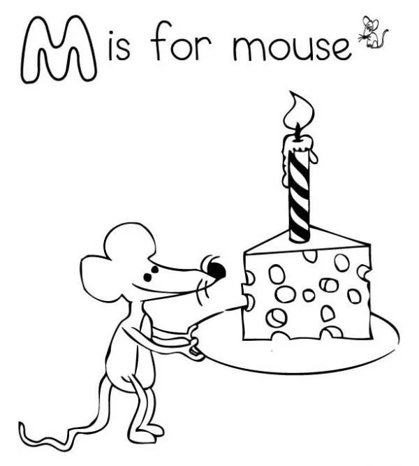 Letter M Coloring Pages