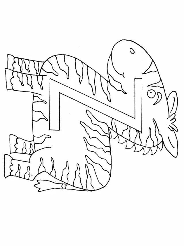 Letter Z Coloring Pages
