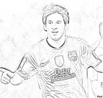 Lionel Messi Coloring Pages