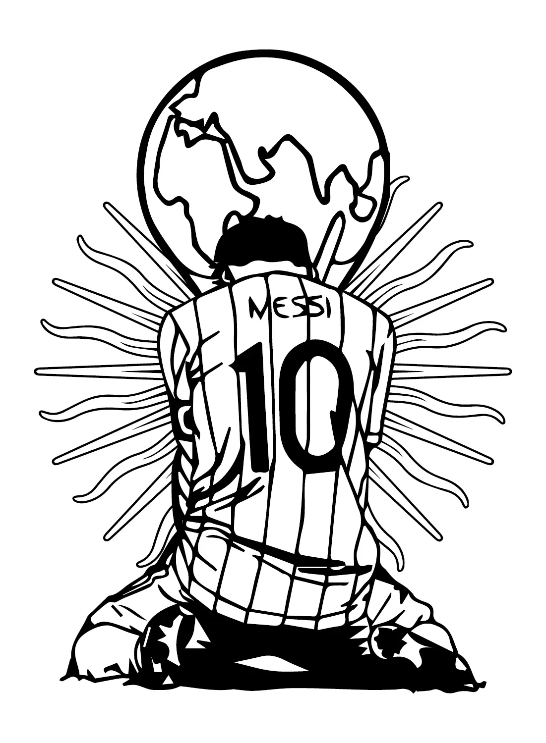 Lionel Messi Coloring Pages