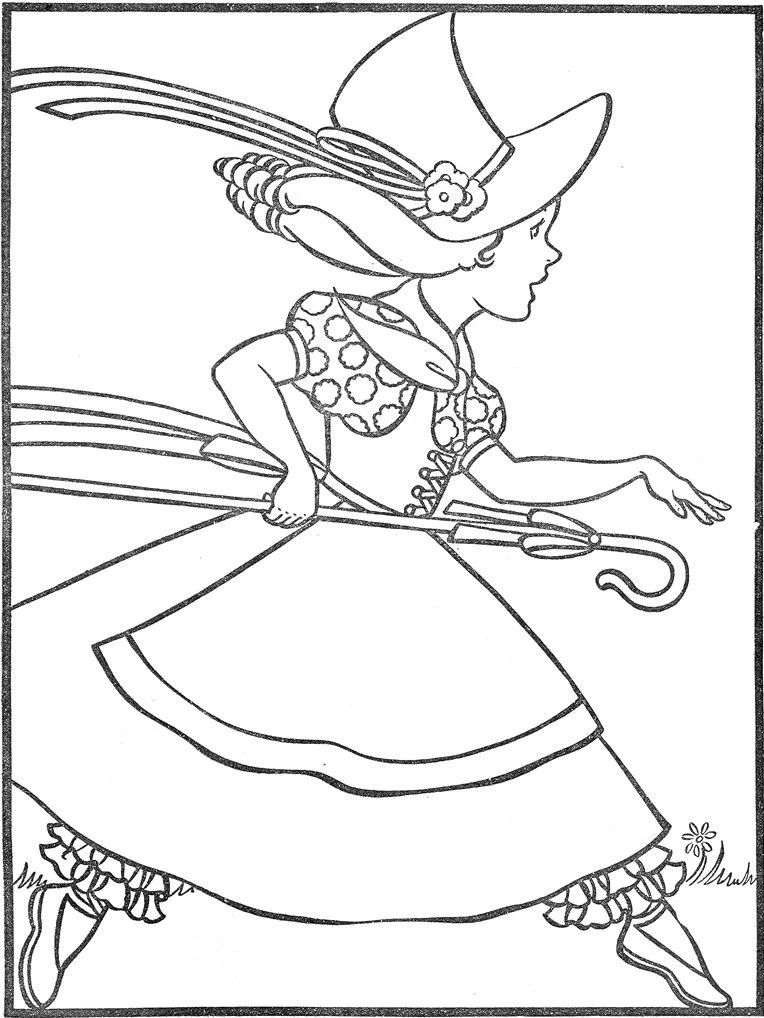 Little Bo Peep Coloring Pages