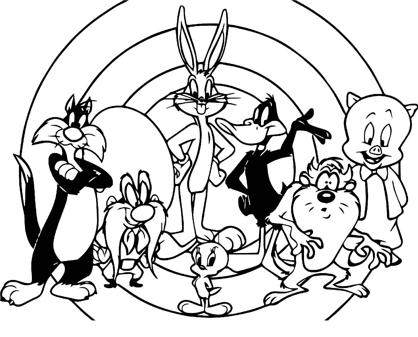 Looney Tunes Characters Coloring Pages