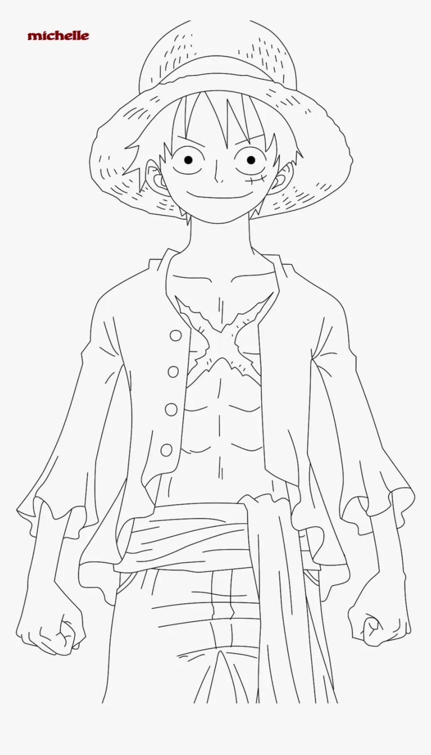 Luffy Coloring Pages