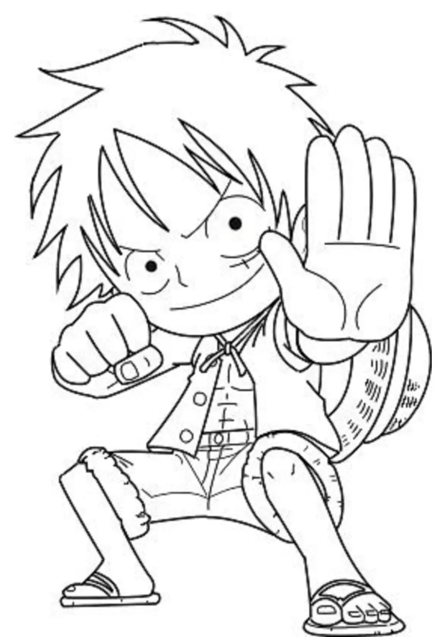 Luffy Coloring Pages