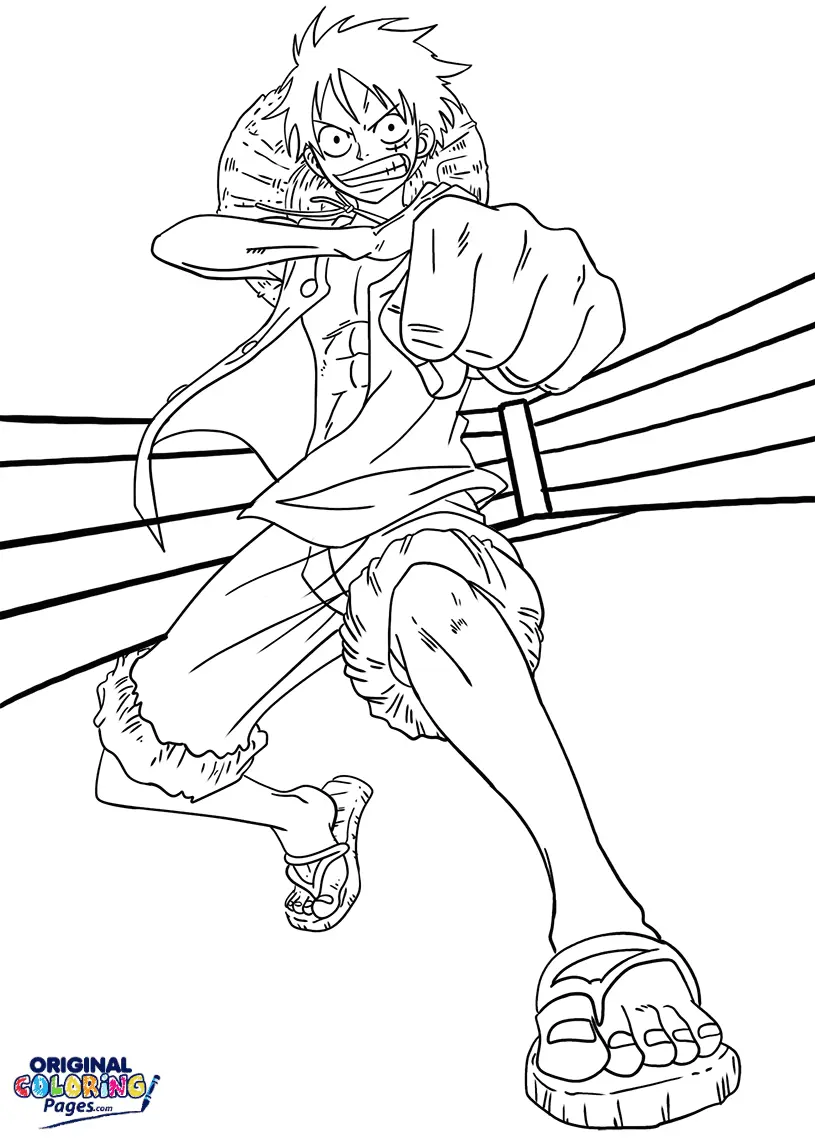 Luffy Coloring Pages