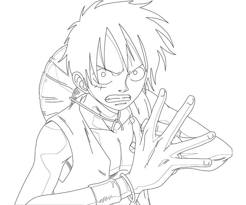 Luffy Coloring Pages