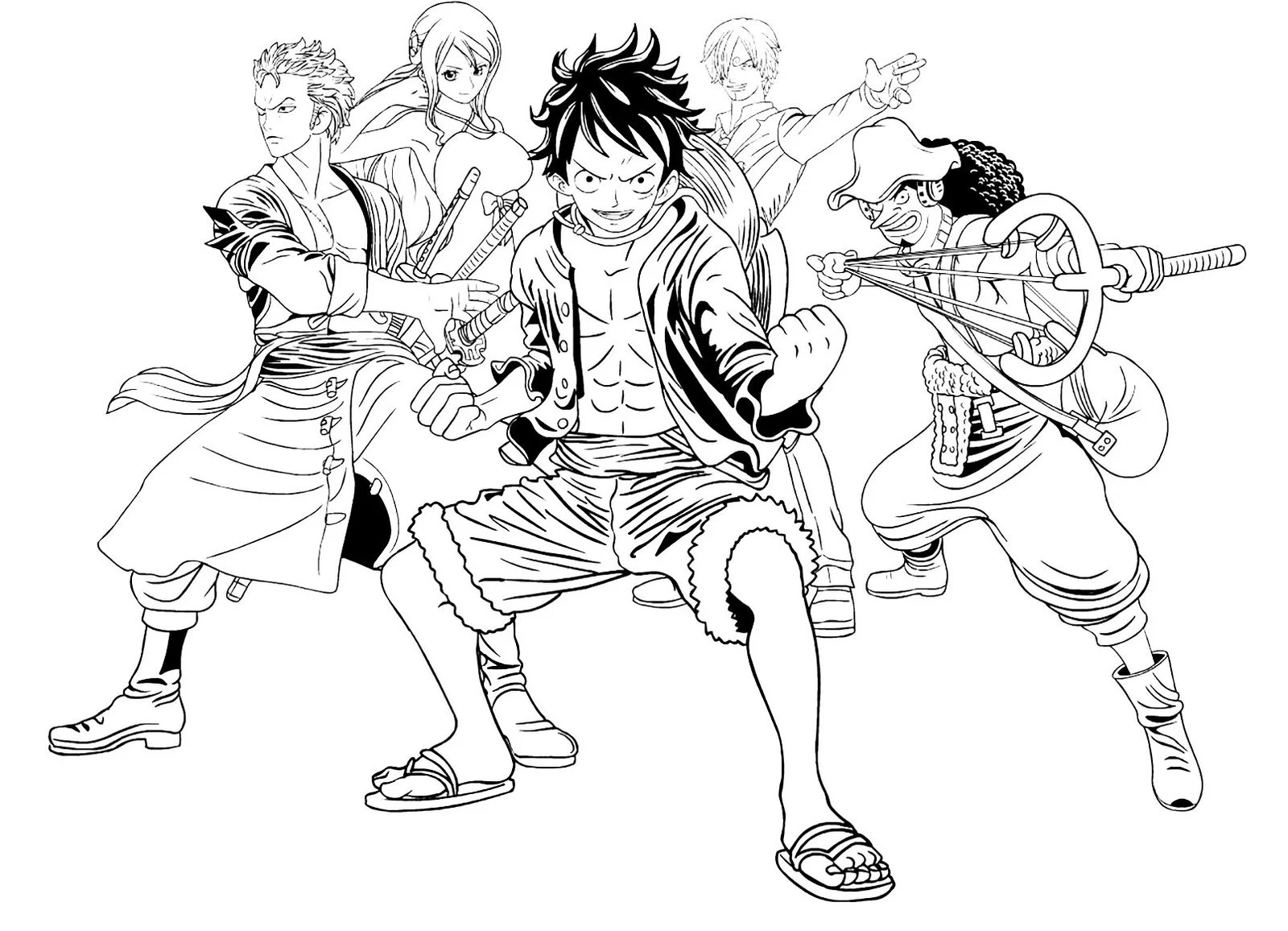 Luffy Coloring Pages