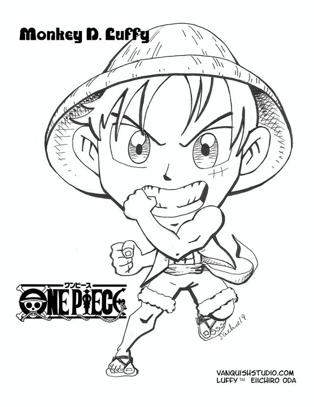 Luffy Coloring Pages