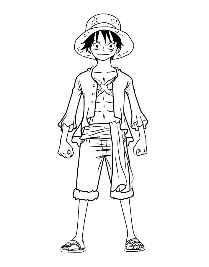 Luffy Coloring Pages