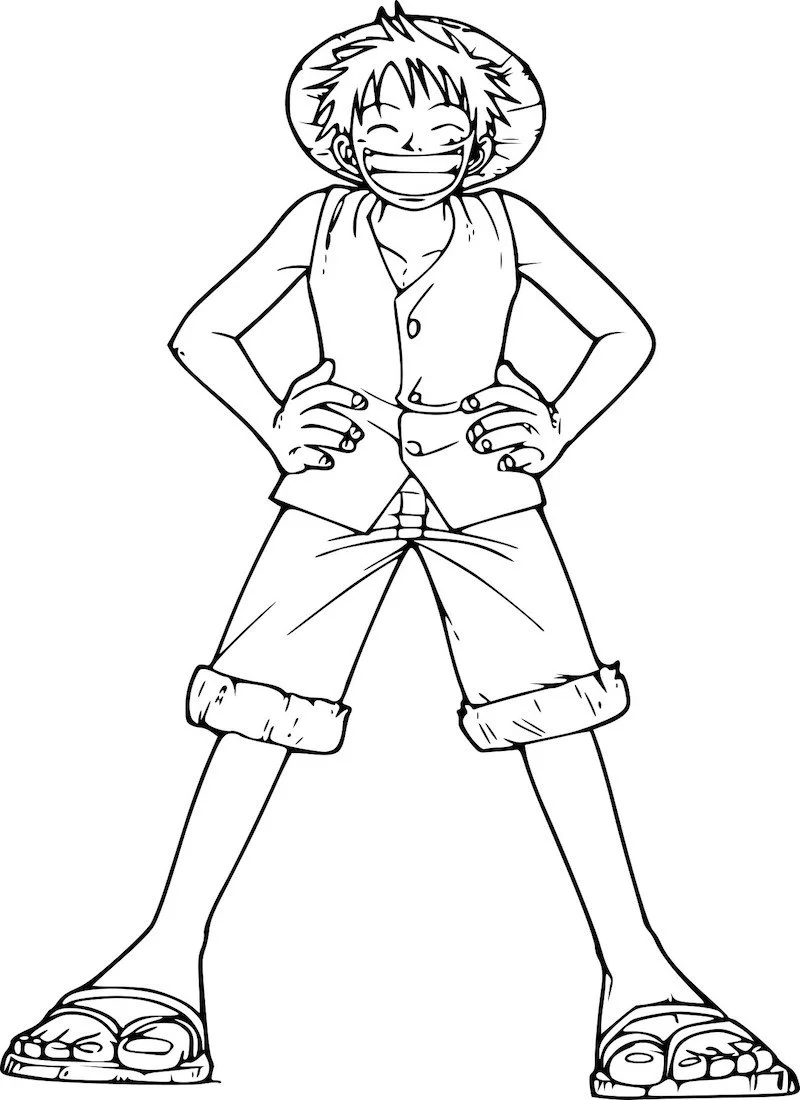 Luffy Coloring Pages