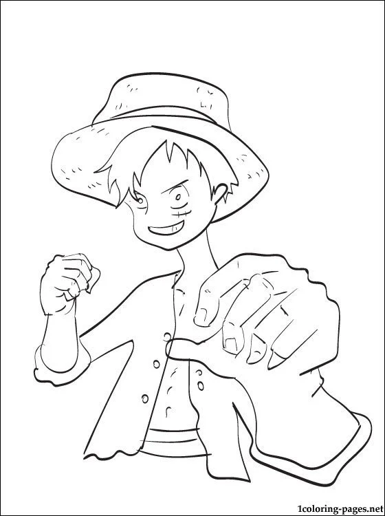 Luffy Coloring Pages