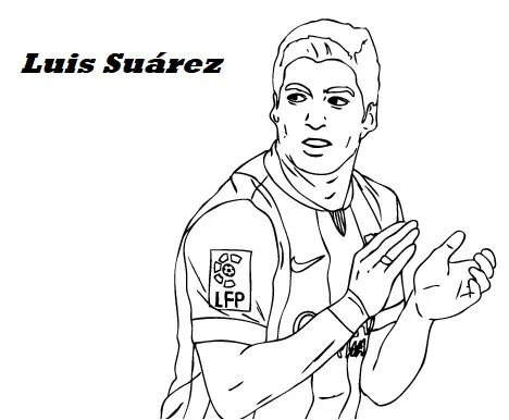 Luis Suarez Coloring Pages