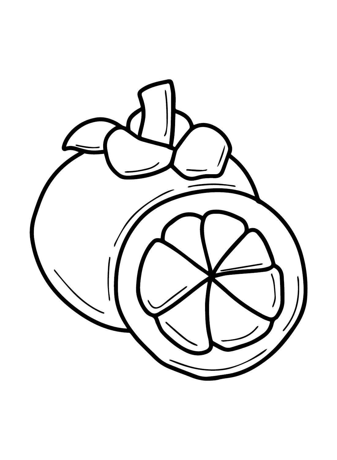 Mangosteen Coloring Pages