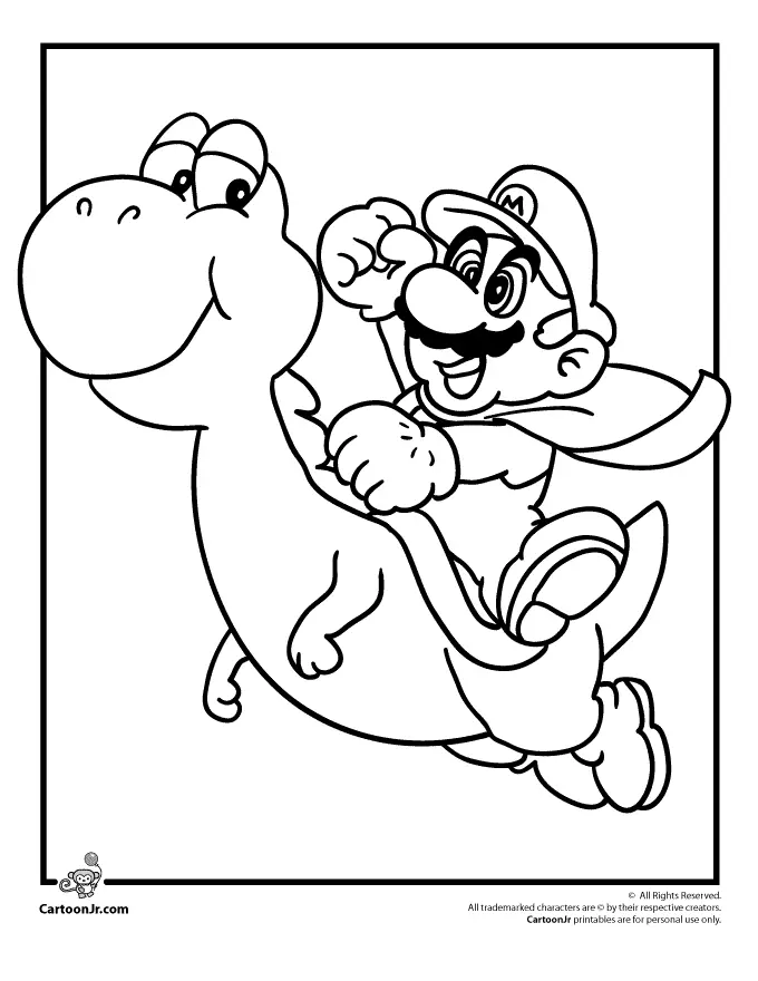 Mario and Luigi Coloring Pages