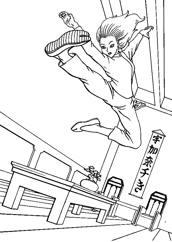 Martial Arts Coloring Pages