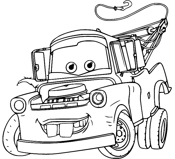 Mater Coloring Pages