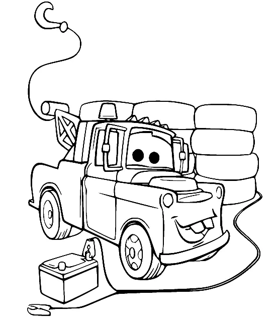Mater Coloring Pages