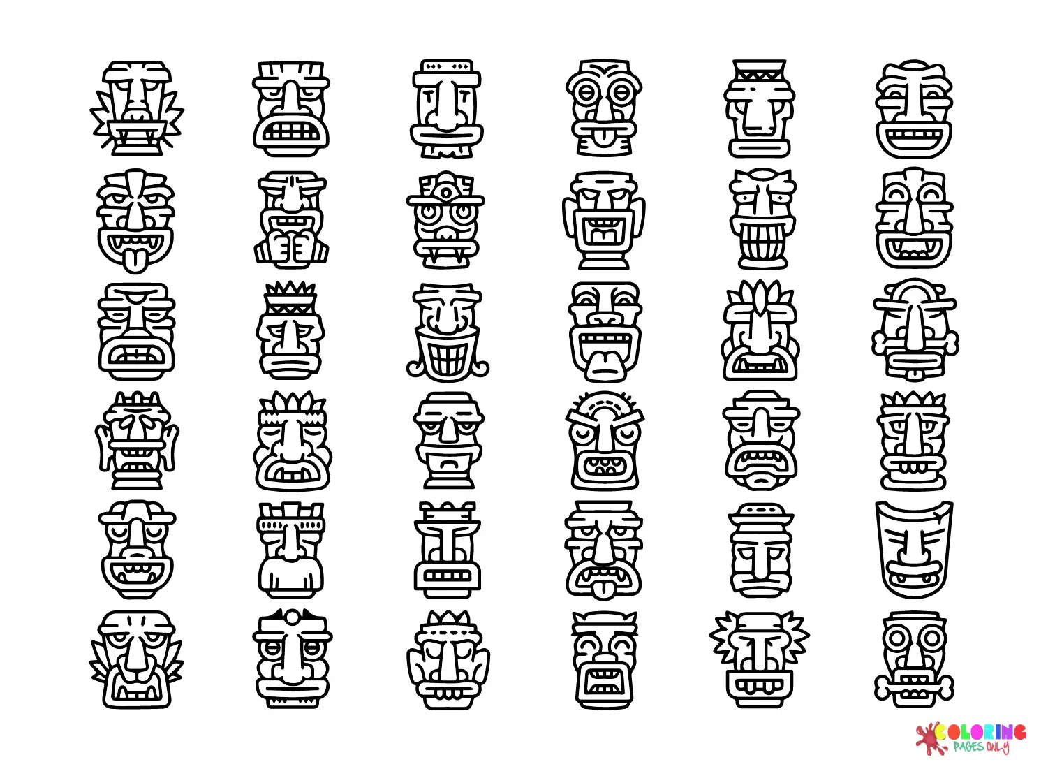 Maya civilization Coloring Pages