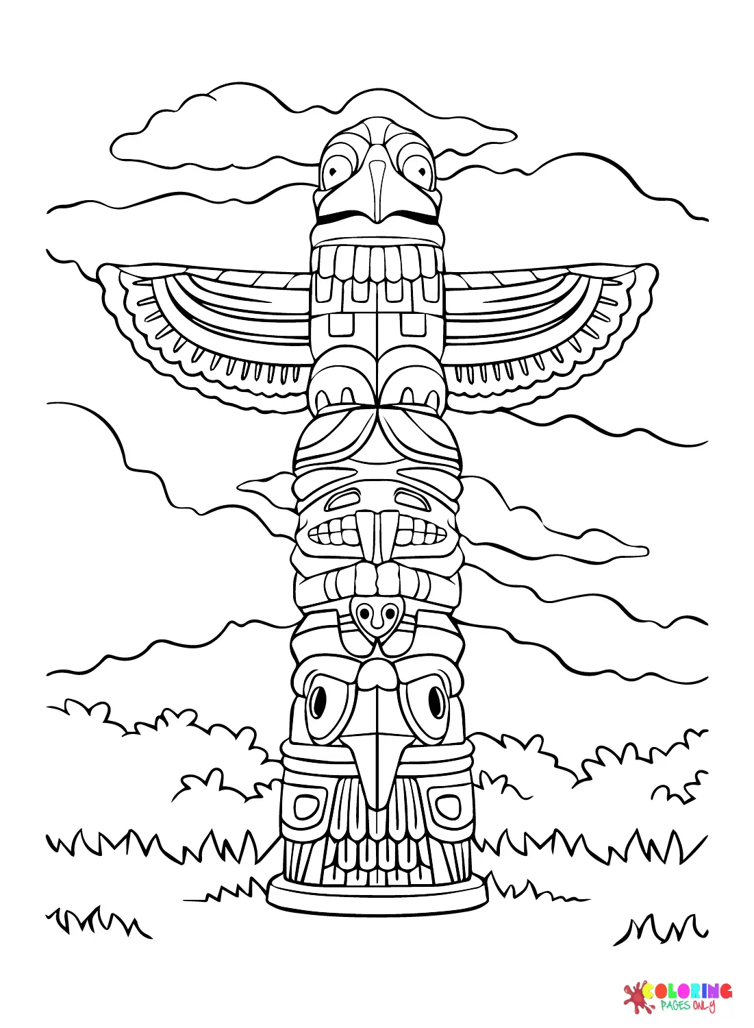 Maya civilization Coloring Pages