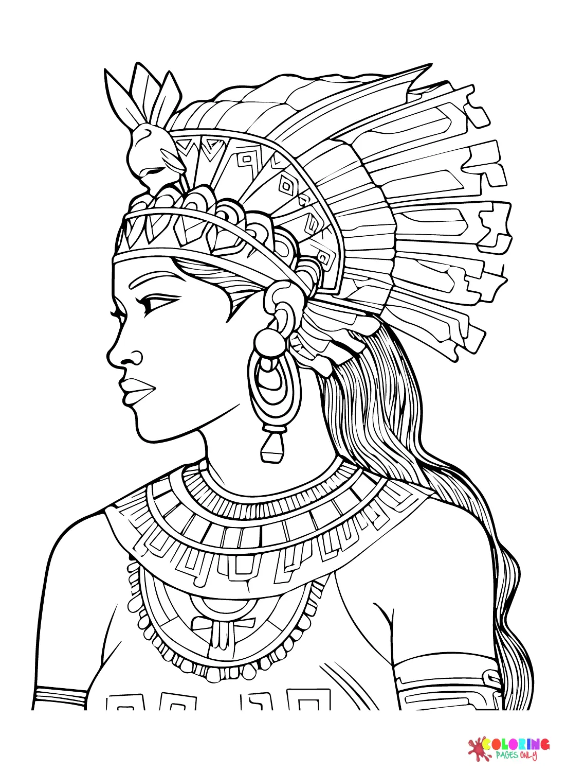 Maya civilization Coloring Pages