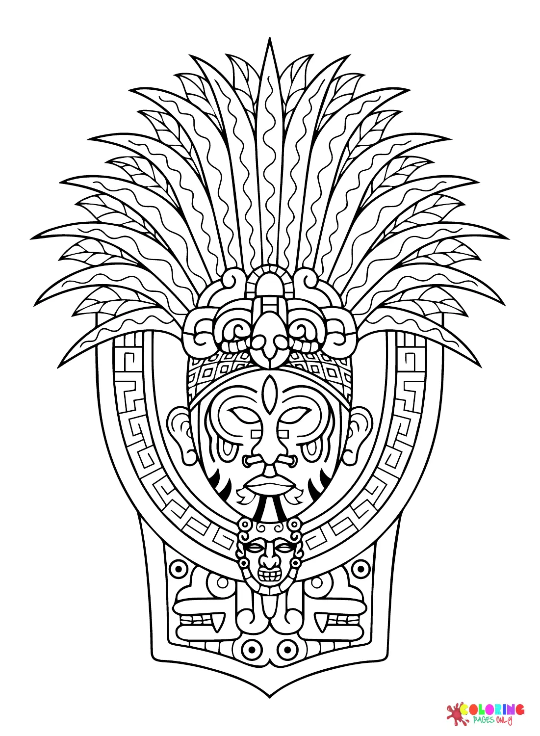 Maya civilization Coloring Pages