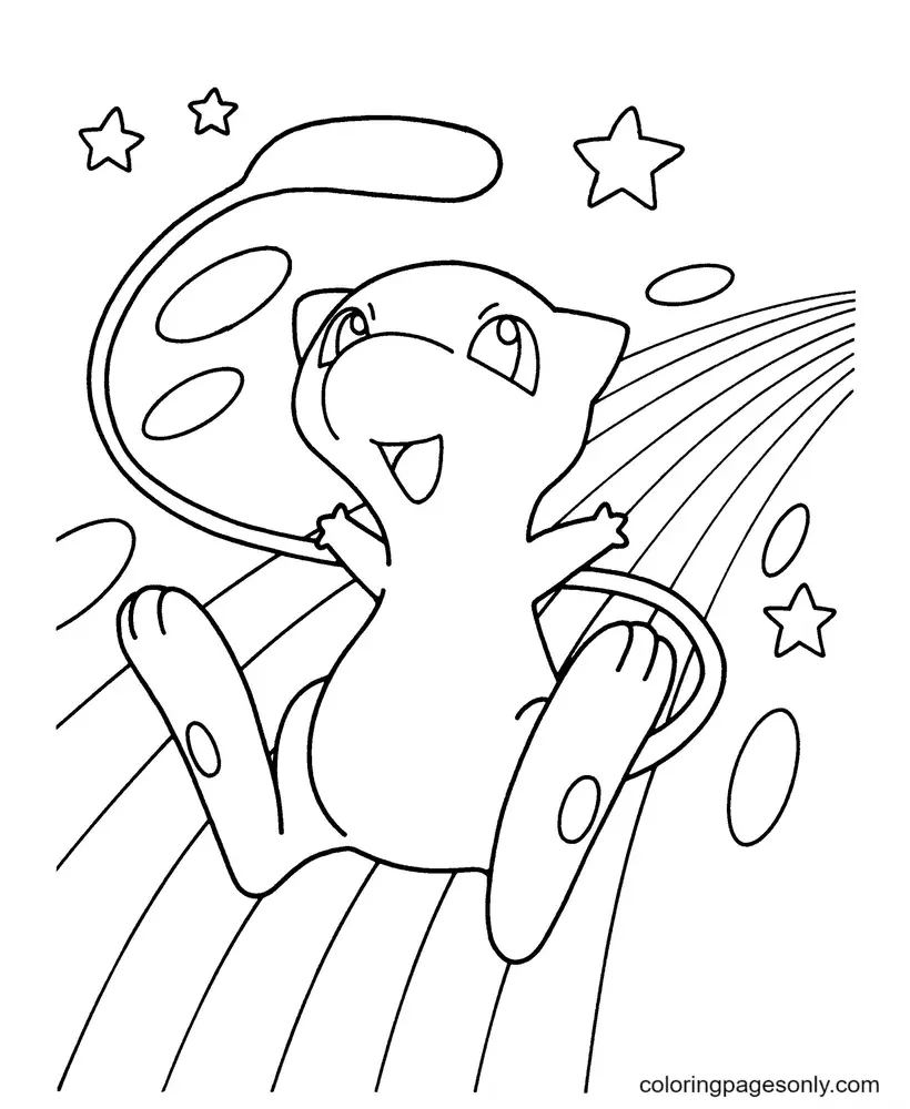 Mew Coloring Pages