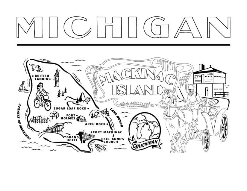 Michigan Coloring Pages