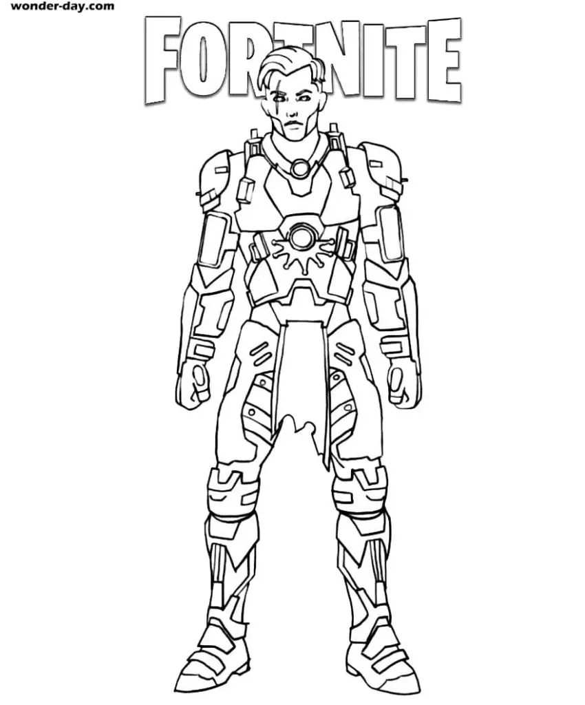 Midas Fortnite Coloring Pages