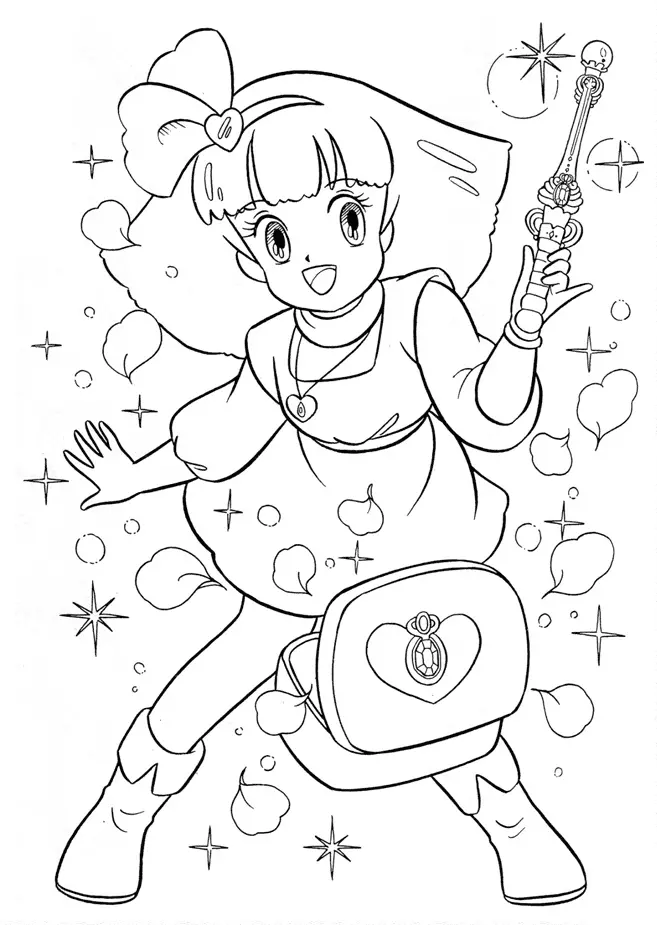 Minky Momo Coloring Pages