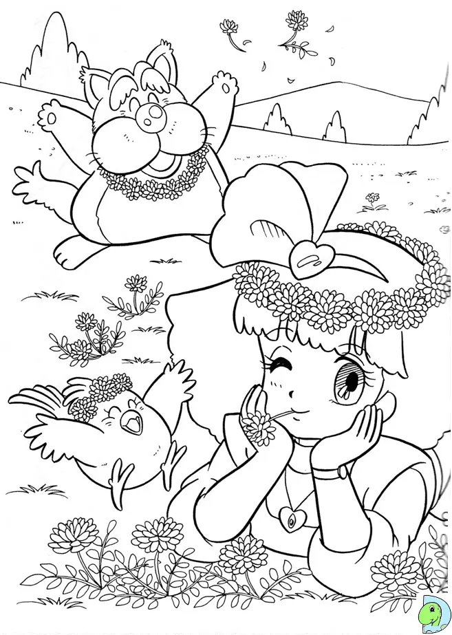 Minky Momo Coloring Pages