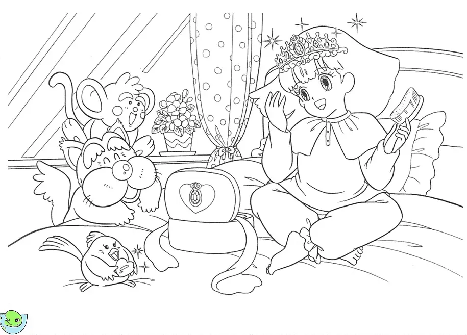 Minky Momo Coloring Pages