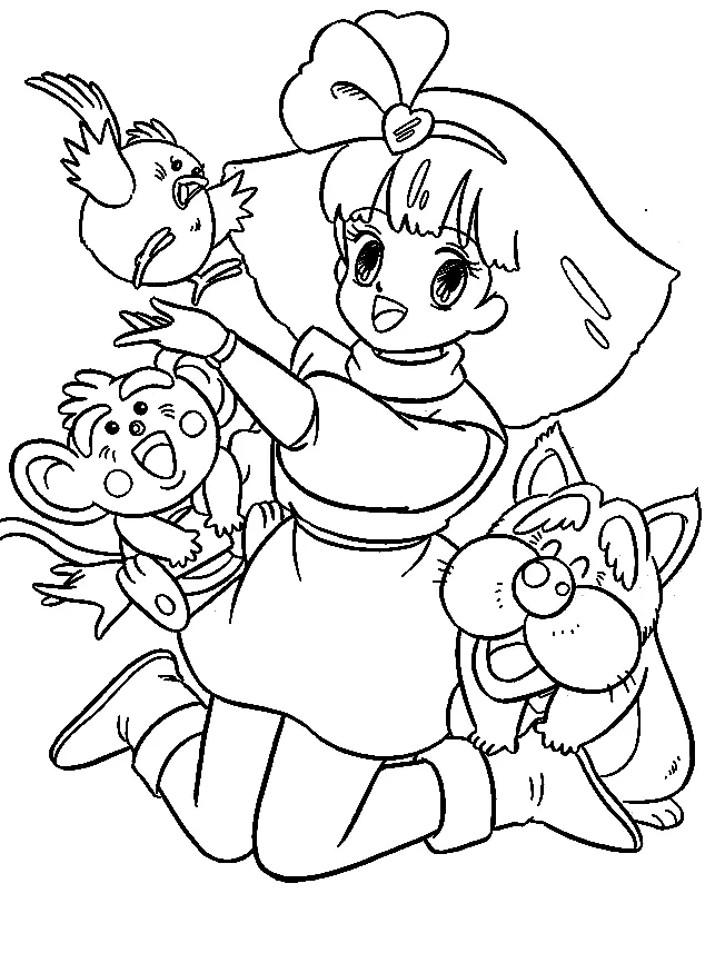 Minky Momo Coloring Pages